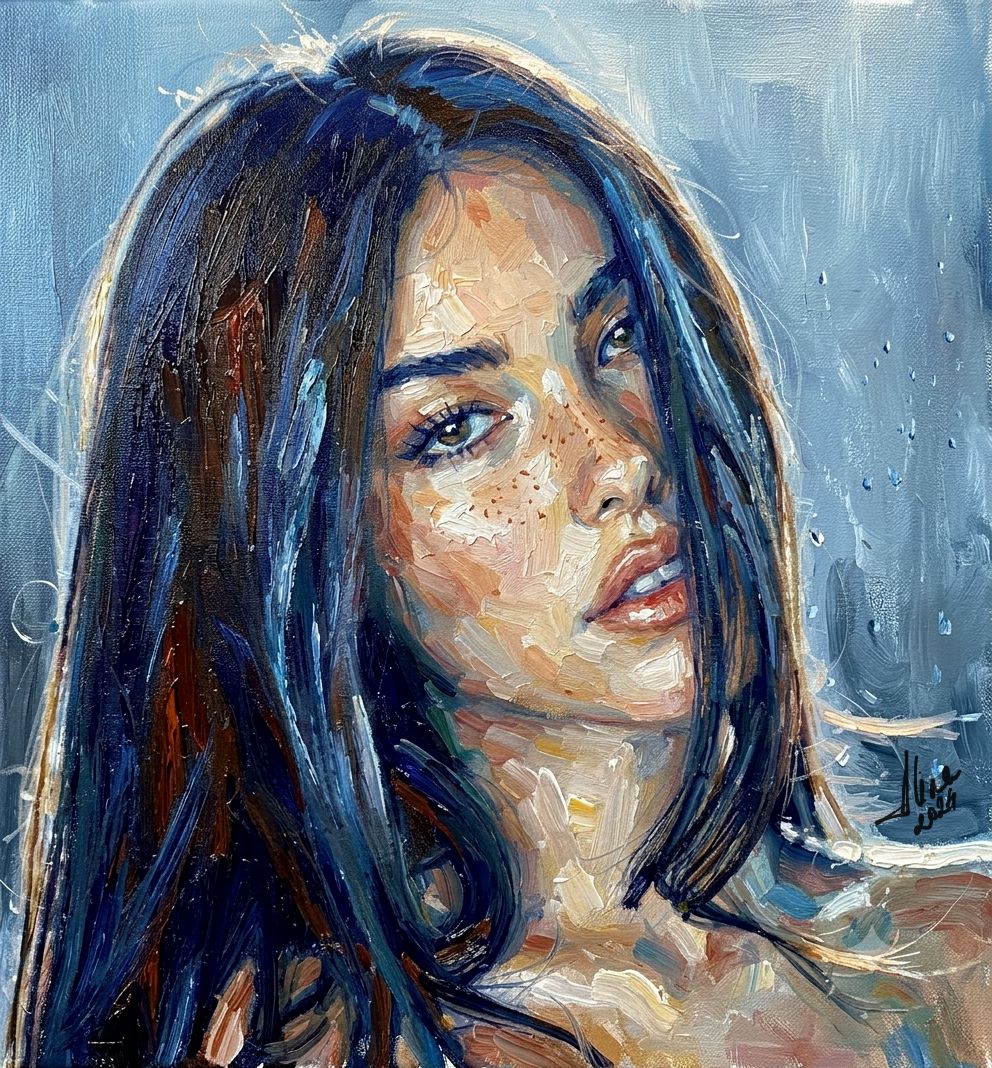 ArteDiAlina.com painting: Young Monica